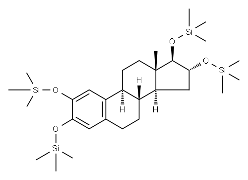 [[Estra-1,3,5(10)-triene-2,3,16α,17β-tetryl]tetra(oxy)]tetrakis(trimethylsilane) 结构式