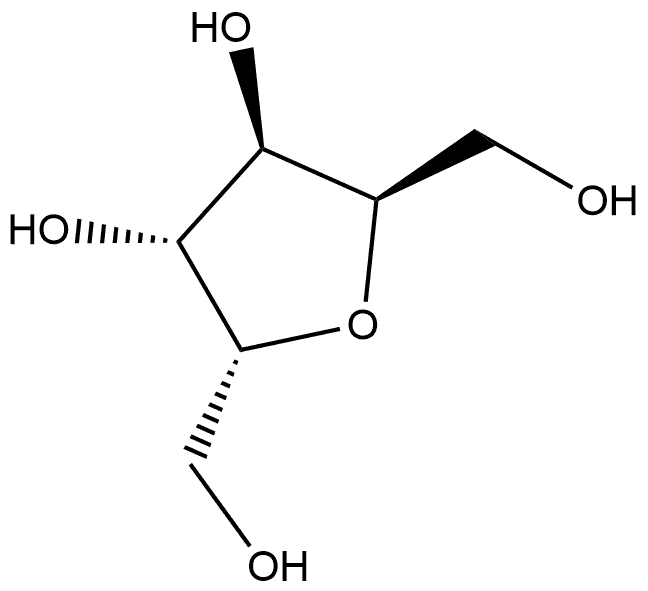 D-Iditol, 2,5-anhydro- 化学構造式