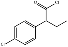 Benzeneacetyl chloride, 4-chloro-α-ethyl- Structure