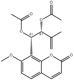 二乙酸长叶九里香内酯二醇酯,51650-59-0,结构式