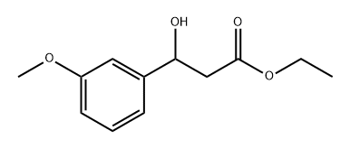 Ethyl 3-hydroxy-3-(3-methoxyphenyl)propanoate 结构式