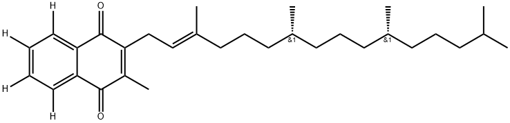 维生素K1(维生素K1), 5172-18-9, 结构式