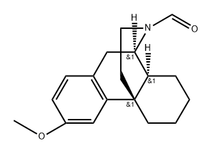 Morphinan-17-carboxaldehyde, 3-methoxy-, (14α)- Structure