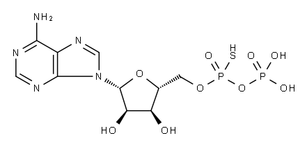 adenosine 5'-O-(1-thiodiphosphate) 结构式