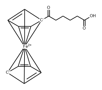 6-Ferrocenyl-6-oxohexanoic acid Structure