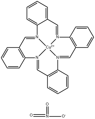 Copper tetrabenzo(b,f,j,n)-1,5,9,13-tetraazacyclohexadecine Struktur