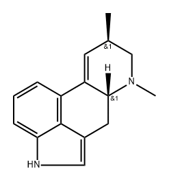 Ergoline, 9,10-didehydro-6,8-dimethyl-, (8β)- Struktur
