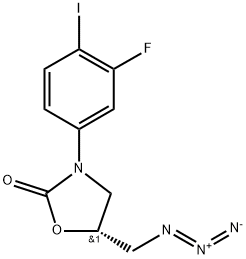 2-Oxazolidinone, 5-(azidomethyl)-3-(3-fluoro-4-iodophenyl)-, (5R)-