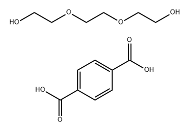 1,4-苯二甲酸与2,2'-[1,2-亚乙基双(氧基)]双[乙醇]的聚合物 结构式