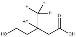 D,L-Mevalonic Acid-d3 化学構造式