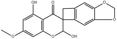 2-羟基-7-O-甲基绵枣儿素,52096-50-1,结构式