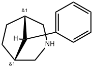 REL-(1R,5S,8S)-8-苯基-3-氮杂双环[3.2.1]辛烷, 521944-12-7, 结构式