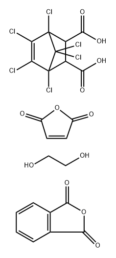 Ethyleneglycol, polymer with maleic anhydride, phthalic anhydride and 1,4,5,6,7,7-Hexachlorobicyclo [2.2.1]hept-5-ene-2,3-dicarboxylic acid Structure