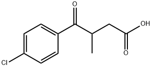 4-(4-クロロフェニル)-3-メチル-4-オキソ酪酸 化学構造式