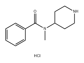N-methyl-N-(piperidin-4-yl)benzamide hydrochloride 结构式