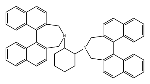 (11BS,11'BS)-4,4'-(R,2R)-1,2-CYCLOHEXANEDIYLBIS[4,5-DIHYDRO-H-DINAPHTH[2,1-C:1',2'-E]AZEPINE,524941-65-9,结构式