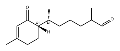 α,ε,4-Trimethyl-2-oxo-3-cyclohexene-1-hexanal Struktur