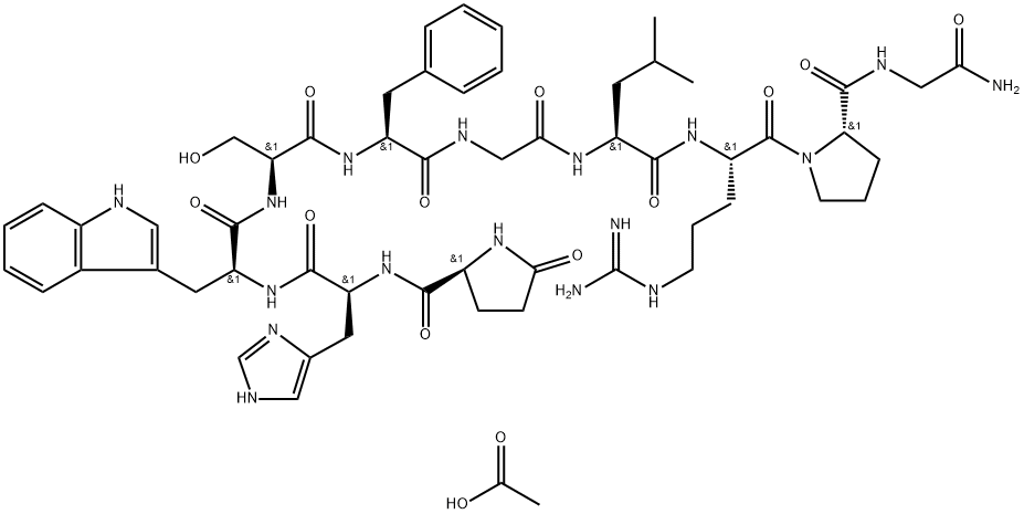 GONADORELIN ACETATE 化学構造式