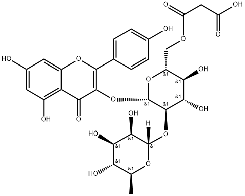 6''-丙二酰百蕊草素I 结构式