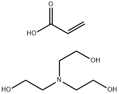 ポリアクリル酸アルカノ-ルアミン塩 化学構造式