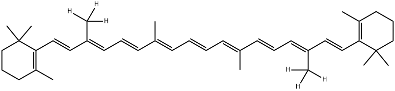 Β-胡萝卜素, 53163-57-8, 结构式