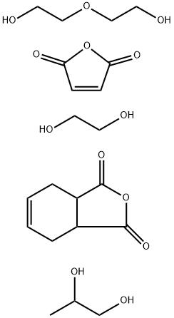 顺丁烯二酸酐与丙二醇、乙二醇、3-氧杂-1,5-戊二醇和3A,4,7,7A-四氢-1,3-二氧合-2-氧杂茚的聚合物,53417-61-1,结构式