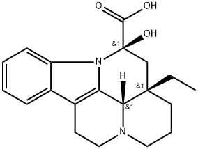 sodium (41S,12R,13aS)-13a-ethyl-12-hydroxy-2,3,41,5,6,12, 13,13a-octahydro-1H-indolo[3,2,1-de]pyrido[3,2,1-ij][1,5] naphthyridine-12-carboxylate Struktur