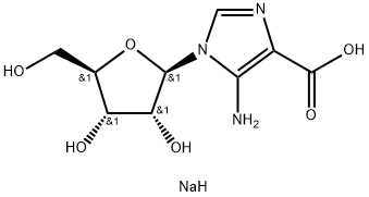 5-AMino-1-(β-D-ribofuranosyl)iMidazole-4-carboxylic Acid SodiuM Salt, 53459-67-9, 结构式