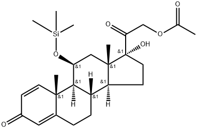 11-O-Trimethylsilyl Prednisolone 22-O-Acetate Struktur