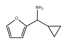 2-Furanmethanamine, α-cyclopropyl-,535925-65-6,结构式