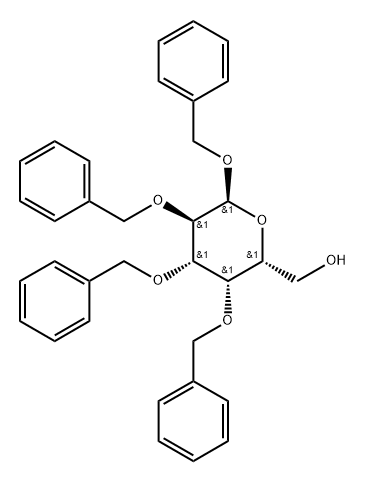 α-D-Galactopyranoside, phenylmethyl 2,3,4-tris-O-(phenylmethyl)- 结构式