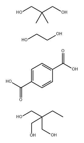 1,4-Benzenedicarboxylic acid, polymer with 2,2-dimethyl-1,3-propanediol, 1,2-ethanediol and 2-ethyl-2-(hydroxymethyl)-1,3-propanediol|1,4-苯二甲酸与2,2-二甲基-1,3-丙二醇、1,2-乙二醇和2-乙基-2-(羟甲基)-1,3-丙二醇的聚合物