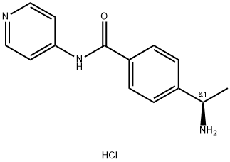 Benzamide, 4-[(1R)-1-aminoethyl]-N-4-pyridinyl-, hydrochloride (1:1) Structure