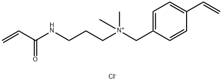 4-乙烯基-N,N-二甲基-N-[3-[(1-氧代-2-丙烯-1-基)氨基]丙基]苯甲胺氯化物 (1:1), 540742-45-8, 结构式