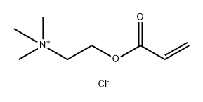 Ethanaminium, N,N,N-trimethyl-2-(1-oxo-2-propenyl)oxy-, chloride, homopolymer Struktur