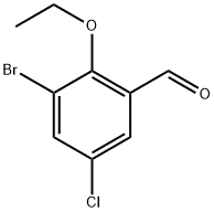 3-Bromo-5-chloro-2-ethoxybenzaldehyde Struktur