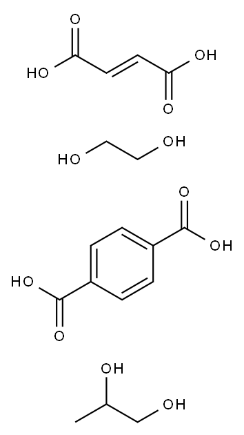 1, 4-Benzenedicarboxylic acid, polymer with (E)-2-butenedioic acid, 1, 2-ethanediol and 1, 2-propanediol 化学構造式