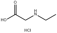 N-エチルグリシン·塩酸塩 化学構造式