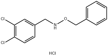 Benzenemethanamine, 3,4-dichloro-n-(phenylmethoxy)-, hydrochloride Structure