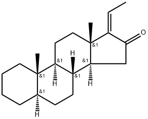 (17Z)-5α-Pregn-17(20)-en-16-one Structure
