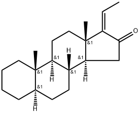 (17Z)-5α-Pregn-17(20)-en-16-one Struktur