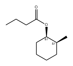 rel-Butanoic acid (1S*)-2α*-methylcyclohexane-1α*-yl ester 结构式