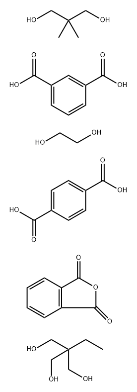 1,3-Benzenedicarboxylic acid, polymer with 1,4-benzenedicarboxylic acid, 2,2-dimethyl-1,3-propanediol, 1,2-ethanediol, 2-ethyl-2-(hydroxymethyl)-1,3-propanediol and 1,3-isobenzofurandione|