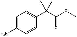 4-アミノ-α,α-ジメチルベンゼン酢酸メチル 化学構造式