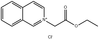 Isoquinolinium, 2-(2-ethoxy-2-oxoethyl)-, chloride (1:1) Structure