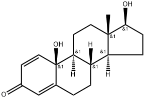 10β,17β-dihydroxyestra-1,4-dien-3-one Structure