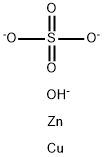 Copper-zinc sulfate complex Structure