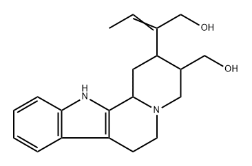 (15β,16Z,20ξ)-16,17-Didehydro-19-hydroxy-18,19-secoyohimban-16-methanol 结构式