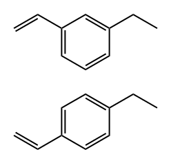 3-Ethylstyrene/4-ethylstyrene 结构式