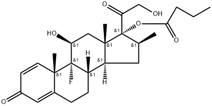 Betamethasone 17-butyrate Structure